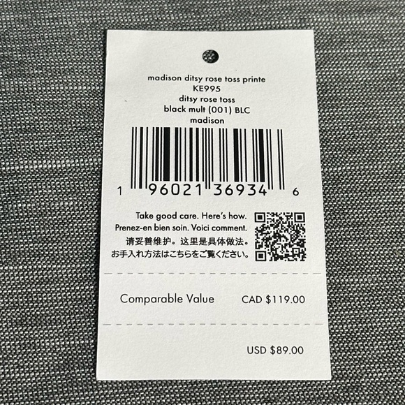 Kate Spade Madison Card Case in Rose Toss - Picture 4 of 4